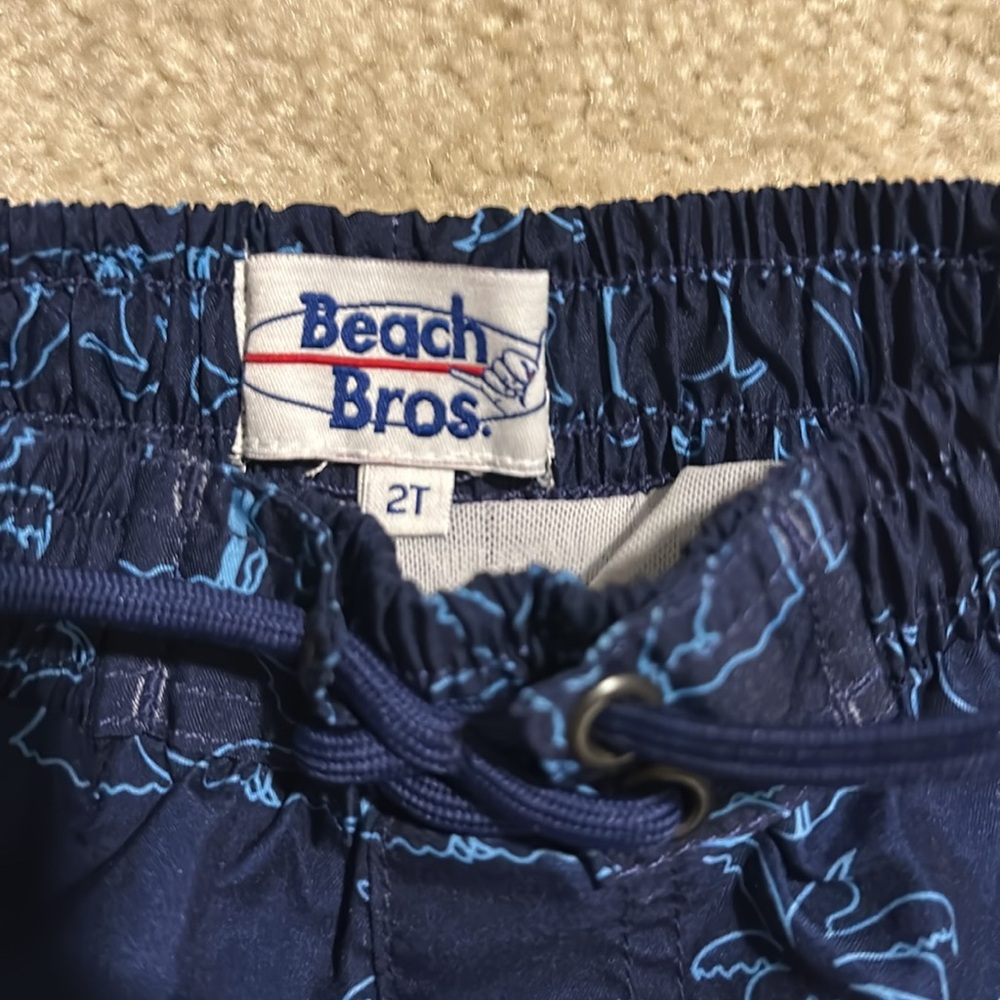 Beach bros boys lined swim suit size 2T - Picture 3 of 4